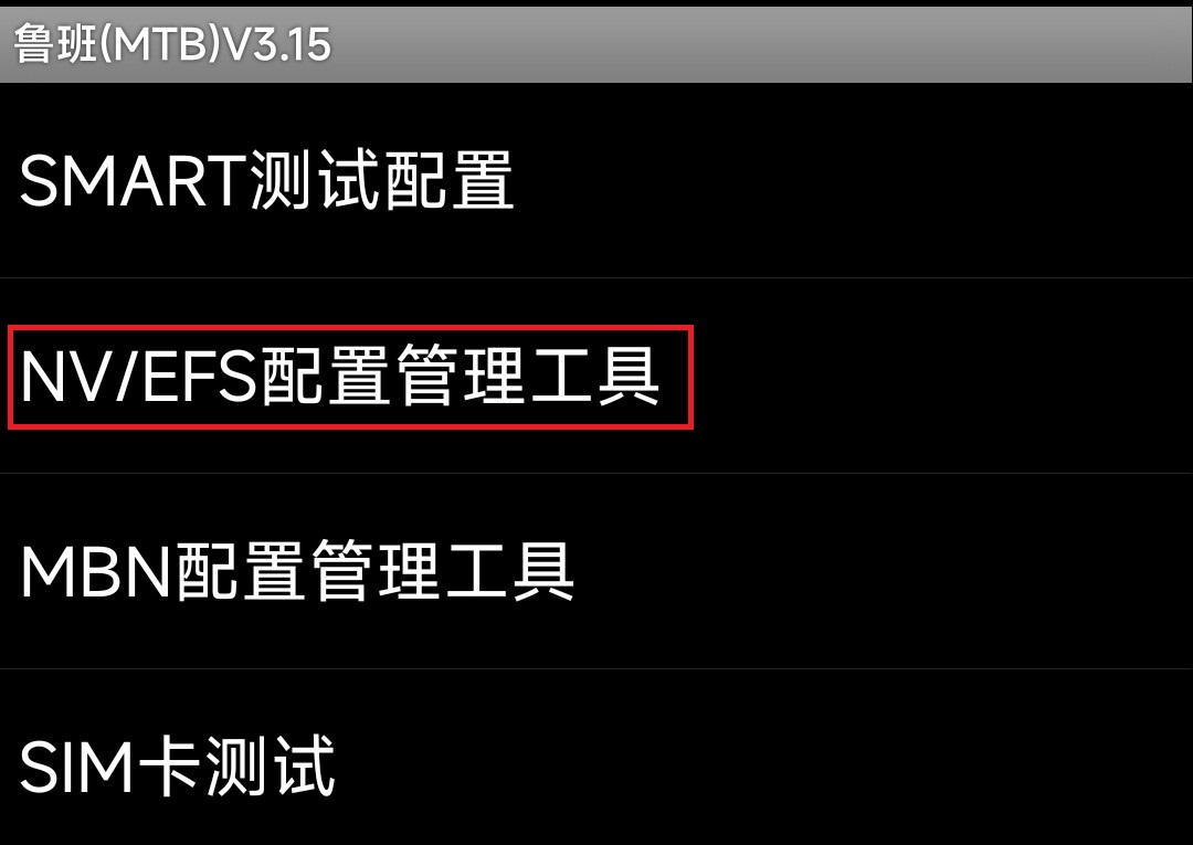 NV/EFS配置管理工具